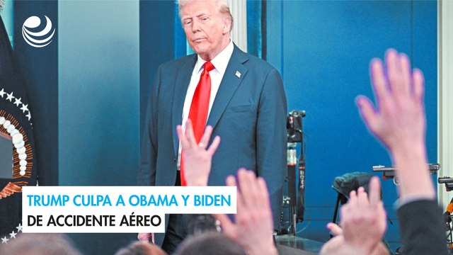 Trump culpa a Obama y Biden de accidente aéreo