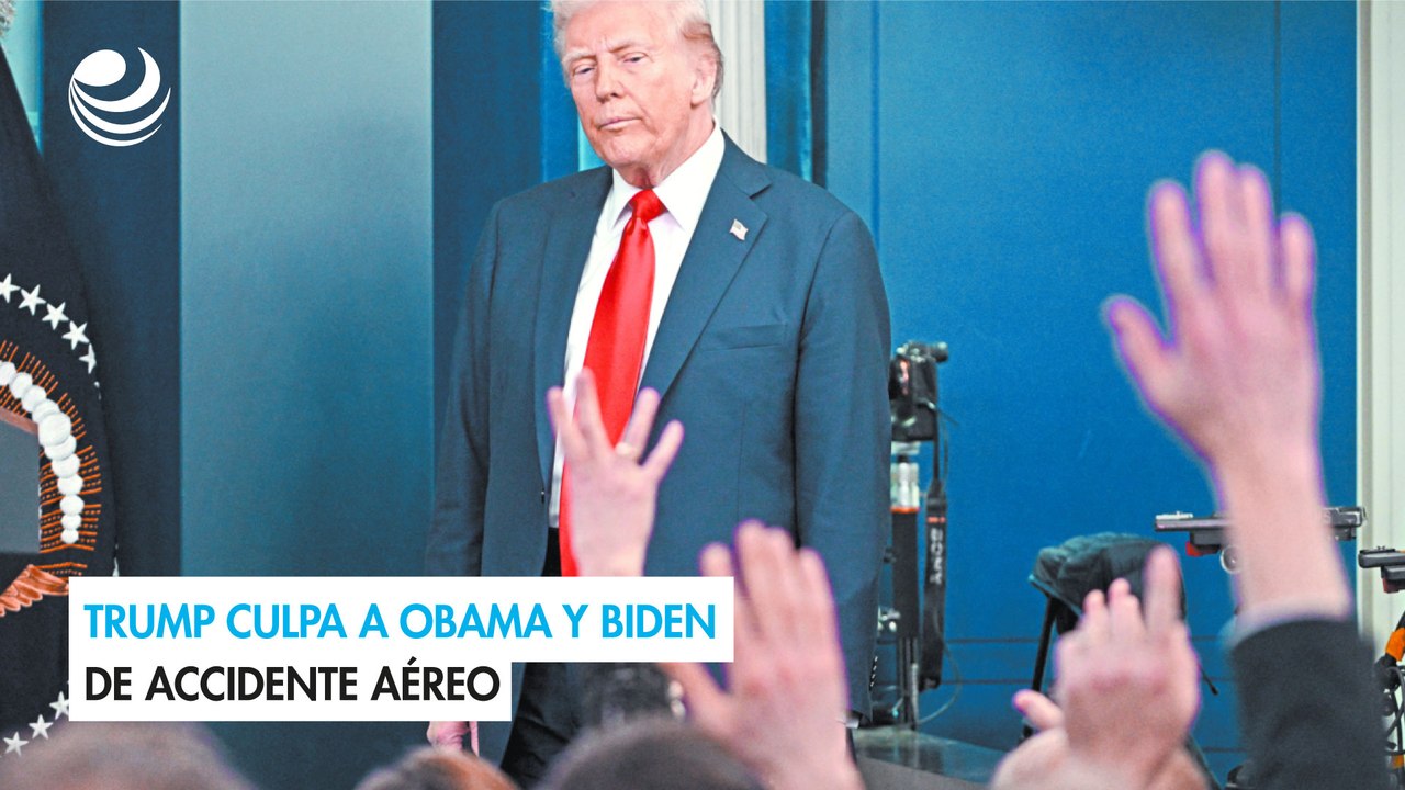 Trump culpa a Obama y Biden de accidente aéreo