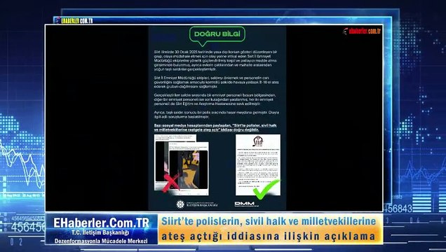 Siirt’te polislerin, sivil halk ve milletvekillerine ateş açtığı iddiasına ilişkin açıklama