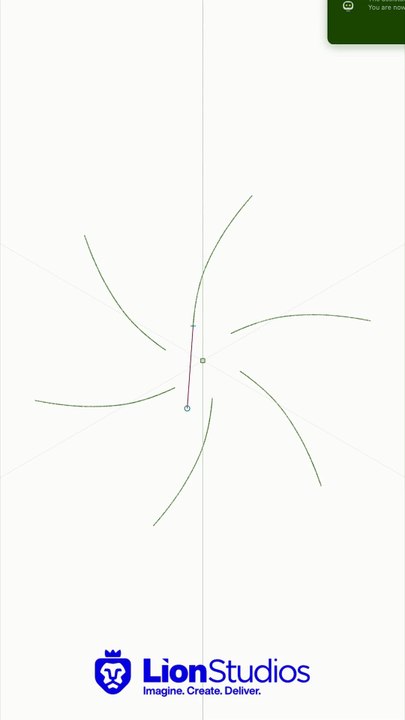 🌸 Symmetrical P Flower Logo Design 🌸