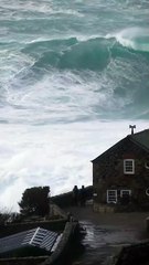 Storm Herminia hits Cornwall