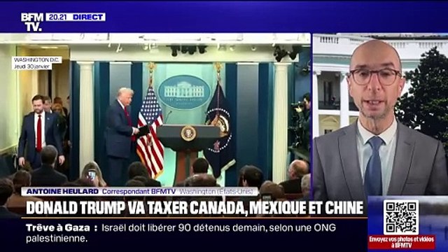 États-Unis: les droits de douane voulus par Donald Trump vont être appliqués sur les produits en provenance du Canada, du Mexique et de Chine dès le 1er février