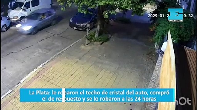 La Plata: le robaron el techo de cristal del auto, compró el de respuesto y se lo robaron a las 24 horas