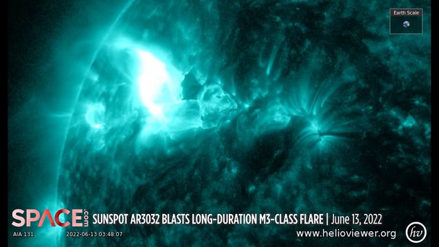 Watch How Long Duration Solar Flare Spurs Massive Coronal Mass Ejection