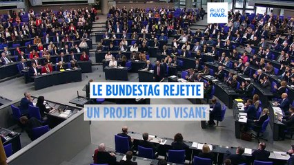 Allemagne : le Bundestag rejette de justesse un projet de loi visant à restreindre l'immigration