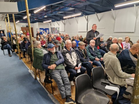 Residents and business owners attend public meeting about Battery Energy Storage System plans in Lower Penn
