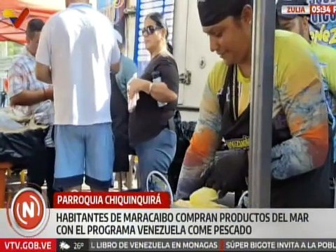 Habitantes del edo. Zulia son beneficiados con productos del mar a precios accesibles