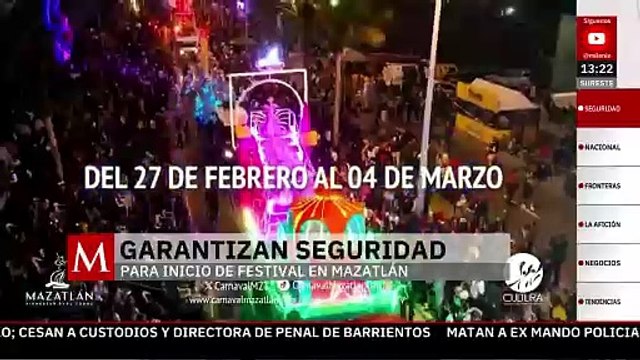 Empresarios aseguran que hay condiciones de seguridad para el Carnaval de Mazatlán
