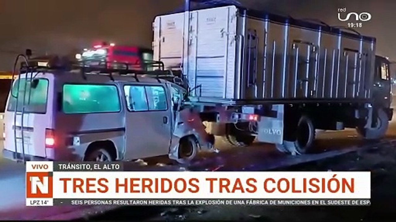 tres heridos tras colisión
