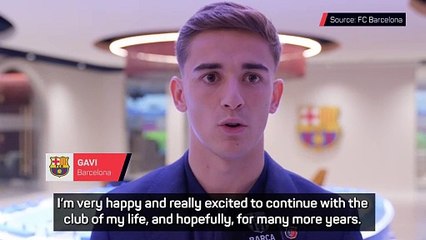 Gavi signs new contract with Barcelona until 2030