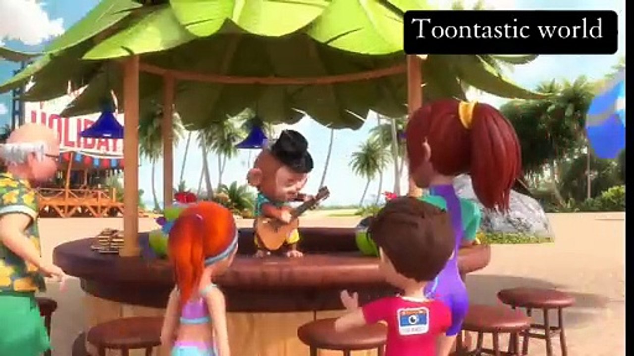 Monkey, fox and bear clever thieves - Island chase | Kids cartoon police stories