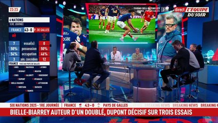 France 43-0 Pays de Galles : Entrée en lice rêvée ? - L'Équipe du Soir - extrait
