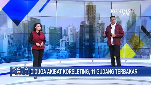 Kebakaran Hanguskan 11 Gudang di Tangerang, 12 Unit Mobil dan 65 Petugas Damkar Dikerahkan