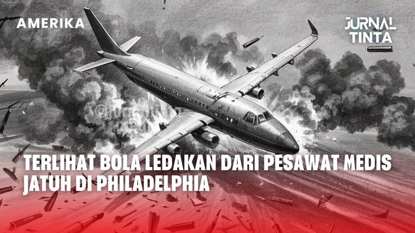 Detik-detik Pesawat Transportasi Medis Jatuh di Philadelphia, Menyebabkan Kebakaran Besar