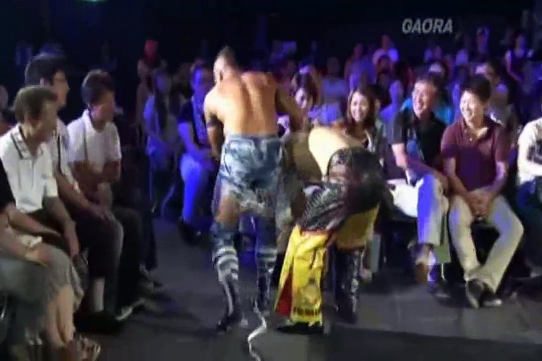 9th September 2012 Open The Triangle Gate MAD BLANKEY (Akira Tozawa,BxB Hulk,Naoki Tanisaki) (C) vs Team Veteran Returns (CIMA, Don Fujii,Masaaki Mochizuki)