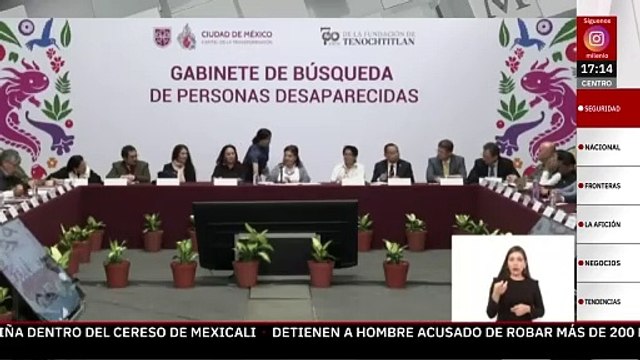 En CdMx se instala el gabinete de Búsqueda de Personas Desaparecidas