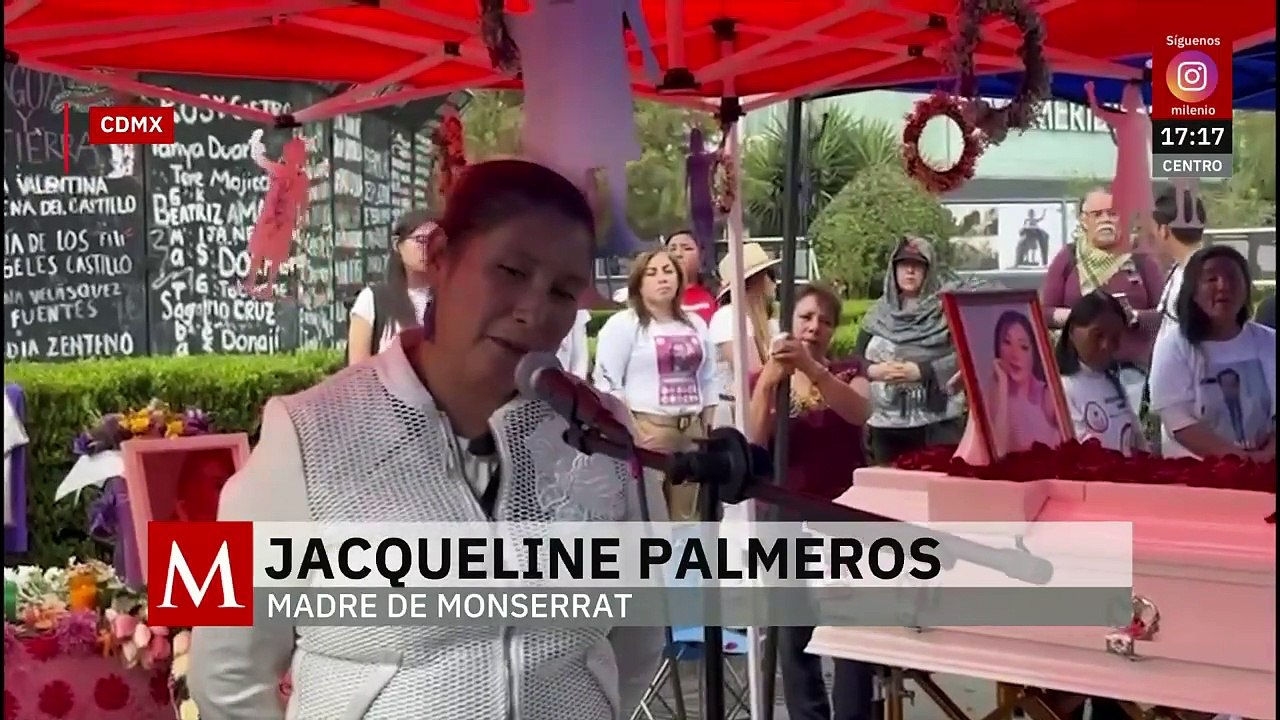 Rinden homenaje a Jael Monserrat en la Glorieta de las Mujeres que Luchan