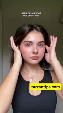 3 minute Hairstyle For Short Hair - Quick & Easy Hairstyles