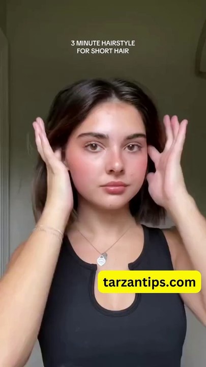 3 minute Hairstyle For Short Hair - Quick & Easy Hairstyles