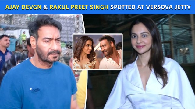 Ajay Devgn & Rakul Preet Singh, 'De De Pyaar De' Pair Gets Clicked At Versova Jetty