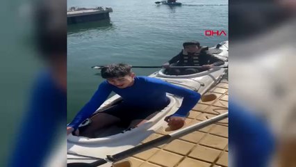 Çocuklar kanoyla dijital dünyaya ara verildi