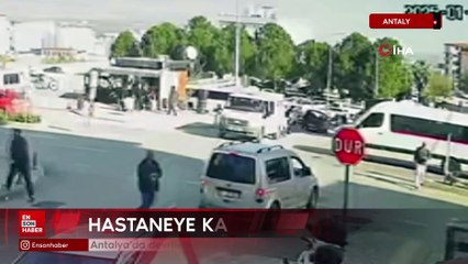 Antalya'da devrilen motorlu bisikletteki iki kişi yaralandı