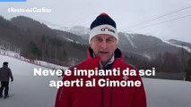 Neve e impianti da sci aperti al Cimone: video
