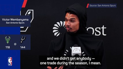 Wemby still finds NBA trades 'super weird'