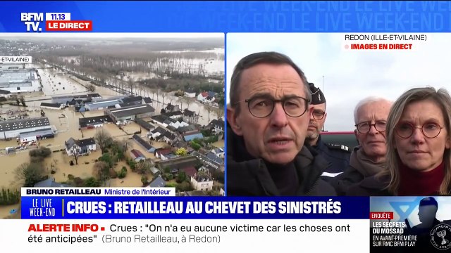 Crues: Il faut faire obstacle aux charognards, qui profitent de la souffrance des autres , indique Bruno Retailleau, ministre de l'Intérieur