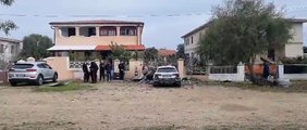Attentato dinamitardo a Posada, le immagini dell'auto del carabiniere di Siniscola distrutta da una bomba