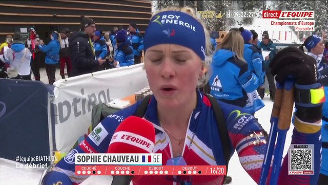 Chauveau : «Très contente de mon premier debout» - Biathlon - Championnats d'Europe (F)