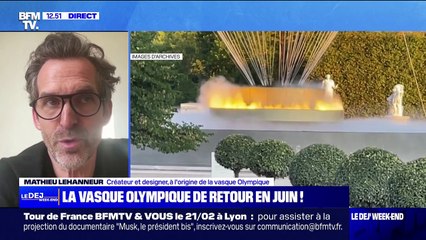Retour de la vasque olympique: "C'était une semi-surprise", déclare son créateur et designer, Mathieu Lehanneur