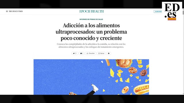 UN PROBLEMA QUE AUMENTA: LA ADICCIÓN A LOS ALIMENTOS ULTRAPROCESADOS