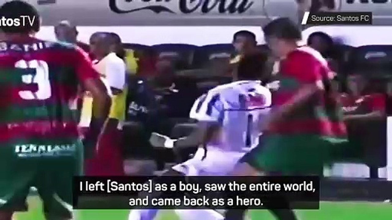 Neymar cries tears of happiness after rejoining boyhood club Santos