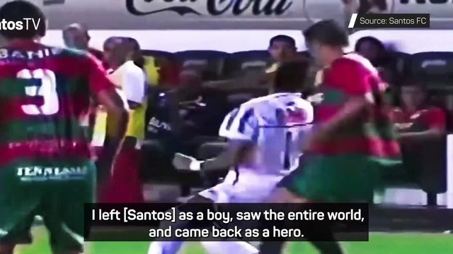Neymar cries tears of happiness after rejoining boyhood club Santos