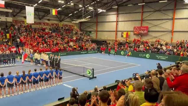 Coupe Davis : l’arrivée de l’équipe belge à Hasselt pour affronter le Chili