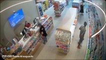 Câmera flagra furto em farmácia no Shopping Catuaí