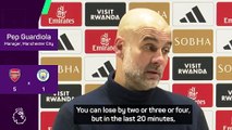 Guardiola explains how City lost their way in 5-1 defeat to Arsenal