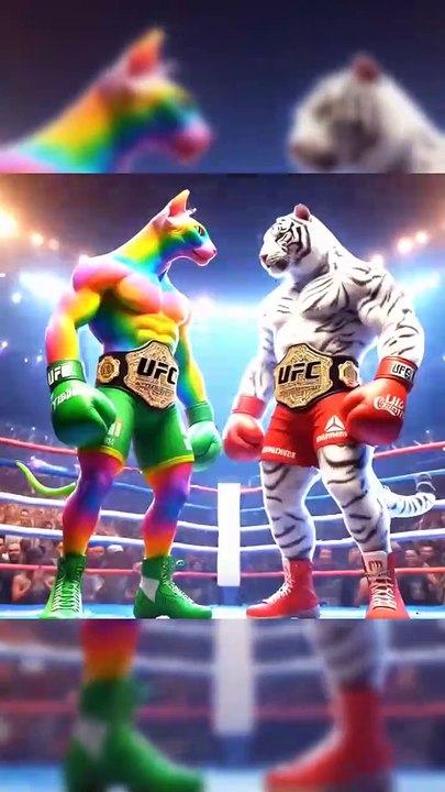 Tiger Vs Cat boxing fighter #CAT #boxing #tiger 