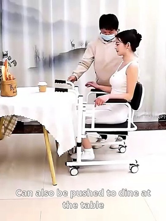 Folding Shower Toilet Bathroom Patient Lift Transfer Chair For Elderly And Disabled People