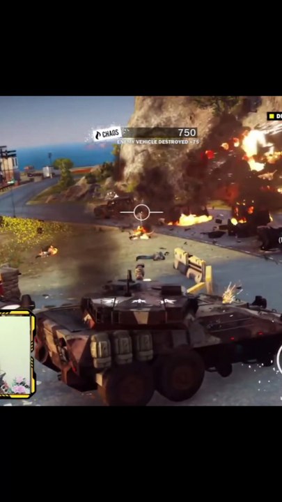 JUST CAUSE 3 | hyper tank war fight with the army of the cruel president on the checkpoint