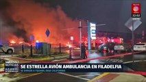 Así fue el accidente de avión cerca del Roosevelt Mall en Filadelfia