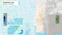 Este domingo, 2 de fevereiro, prevê-se chuva e neve nestas regiões de Portugal
