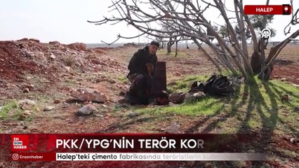 Halep'teki çimento fabrikasında teröristlerin kllandığı tünel bulundu