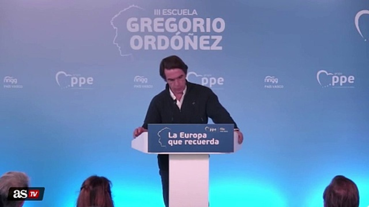Aznar: "PNV y Bildu son, ambos, palafreneros del sanchismo. Retales del Frankenstein parlamentario"