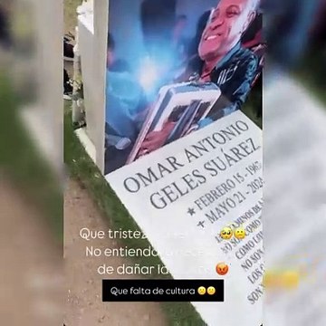 Tumba de Omar Geles vandalizada en Colombia