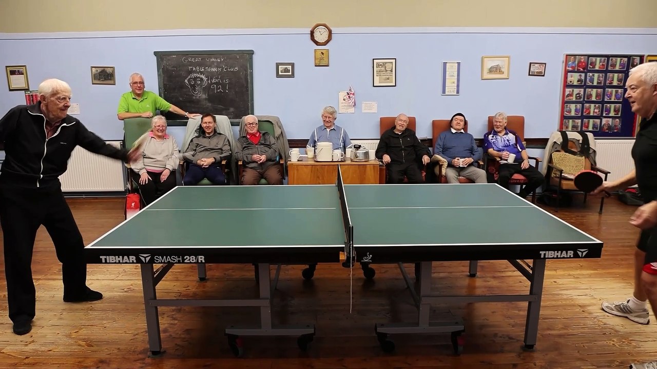 Grandad-of-three, 92, plays 14 games of ping pong each week