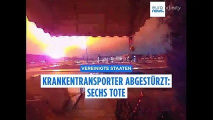 Krankentransporter in Philadelphia abgestürzt: Sechs Tote, darunter ein Kind