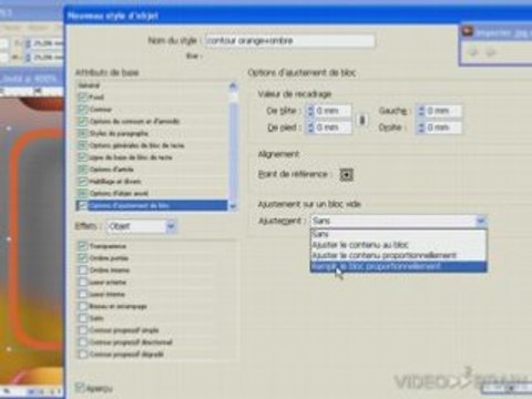 InDesign Cs3 : Styles d'objet pour contour