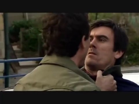 Emmerdale John Barton Grabs & Threatens Cain 19th May 2010